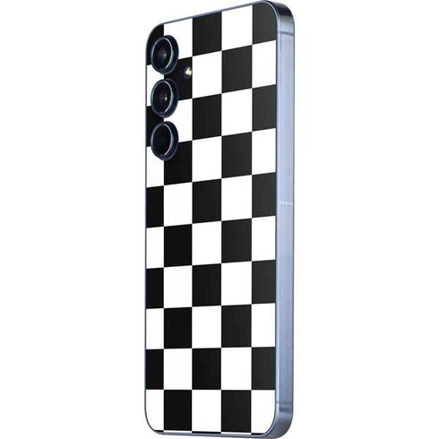 Black and White Checkered Galaxy A36 5G Skin
